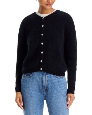 Round Neck Buttoned Ball Cardigan