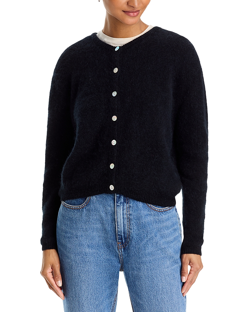 American Vintage Round Neck Buttoned Ball Cardigan