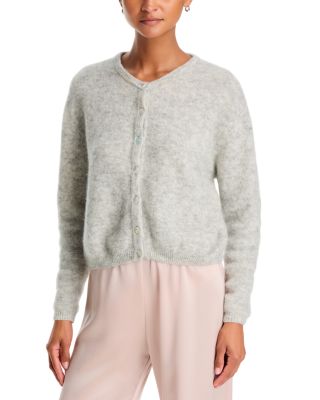 Round Neck Buttoned Ball Cardigan