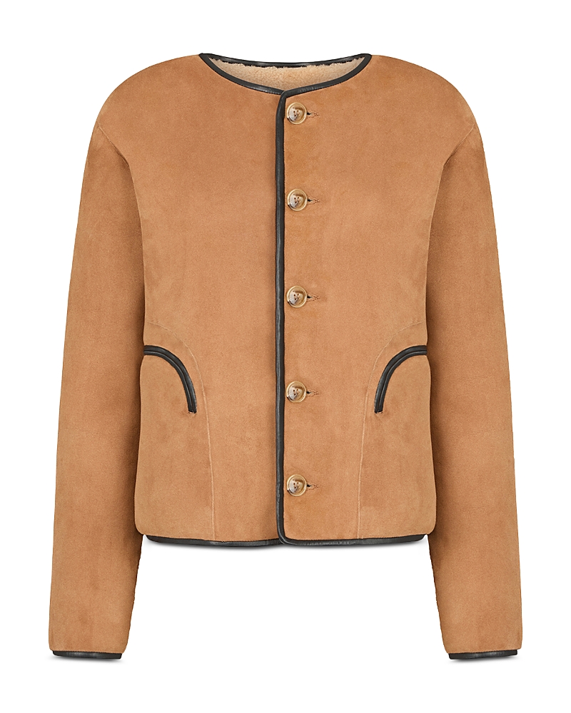 BLAZE Milano Tatoosh Gliss Button Up Leather Bolero Jacket