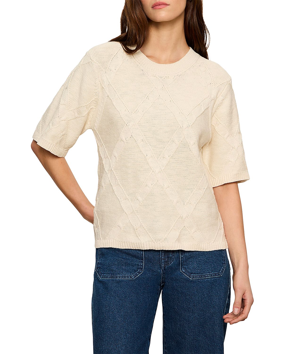 Sanctuary Diamond Stitch Sweater Tee