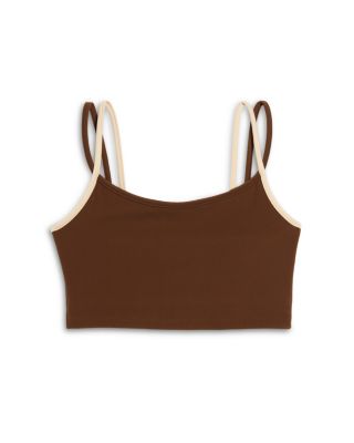 Girls' Rue Contrast Trim Cropped Cami Top - Big Kid