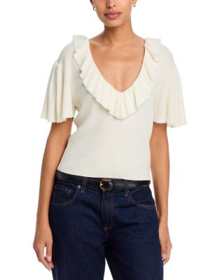 Inaya Merino Wool & Cotton Top