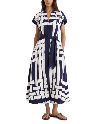 Petite Samira Scarf Printed Midi Dress