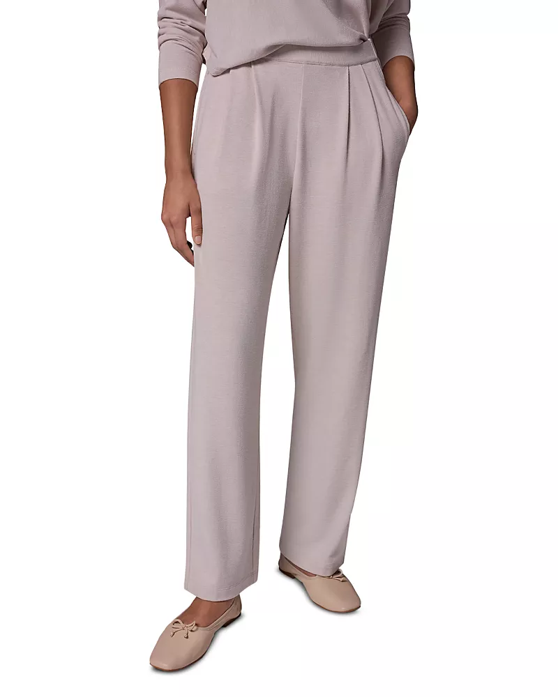 Donna Karan Weekend Brushed Jersey Pleated Pants