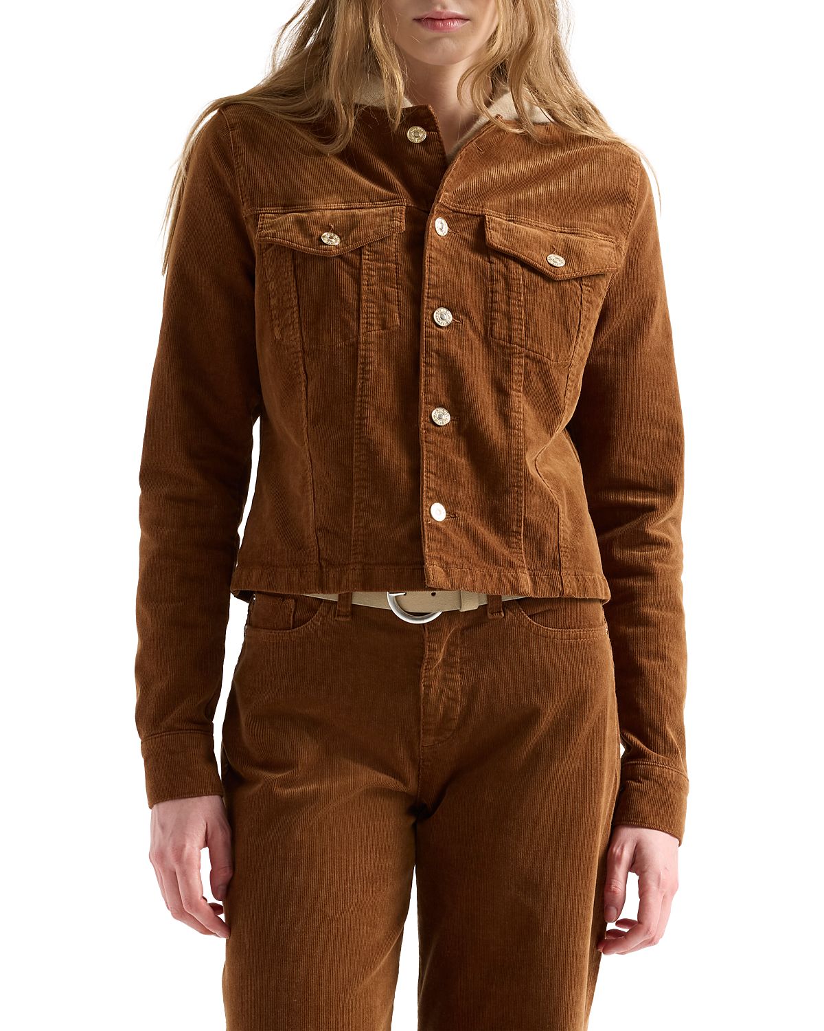 7 For All Mankind Vicky Corduroy Trucker Jacket