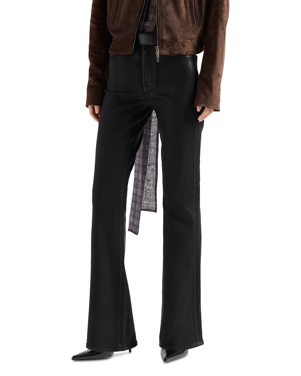 7 For All Mankind The Leggy Mid Rise Flare Jeans