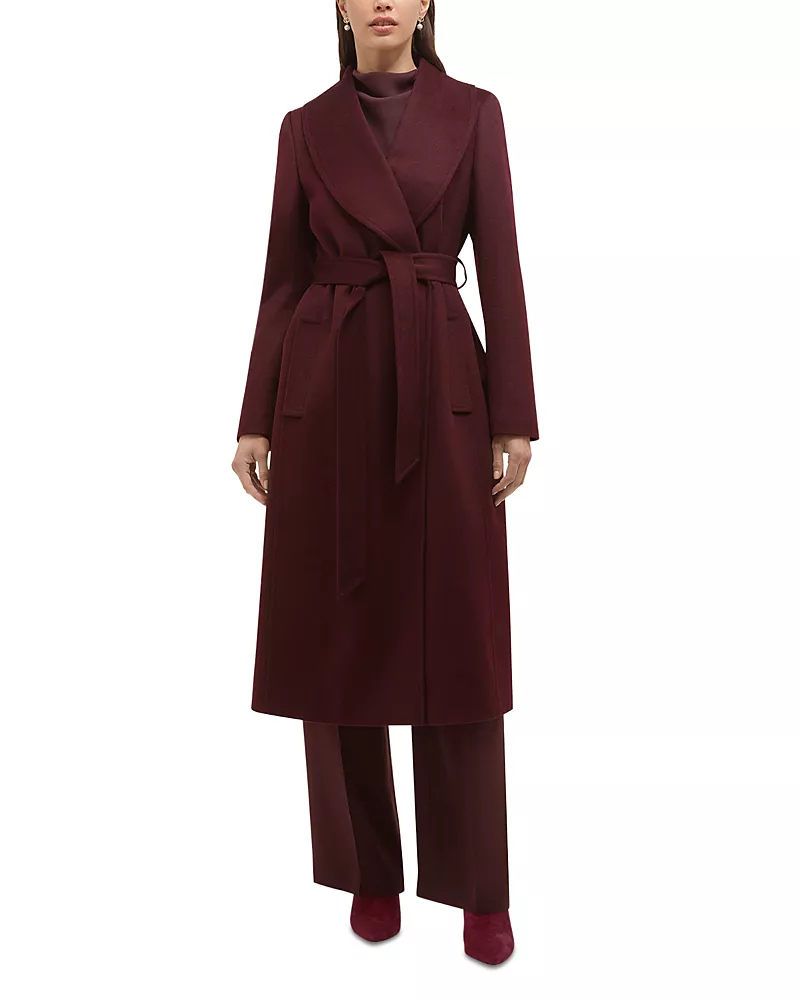 Hobbs London Petite Sara Wool Belted Coat