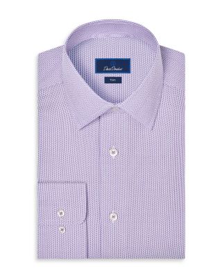 Trim Fit Herringbone Dobby Dress Shirt
