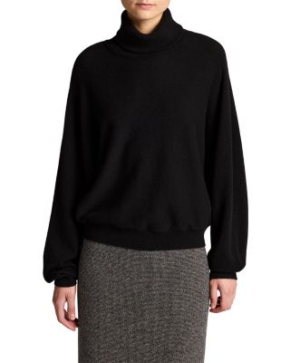 Wool Cashmere Dolman Turtleneck Sweater