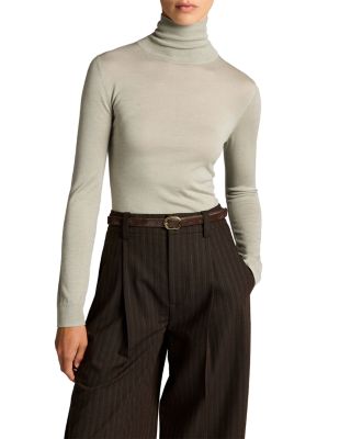 Slim Turtleneck Long Sleeve Top