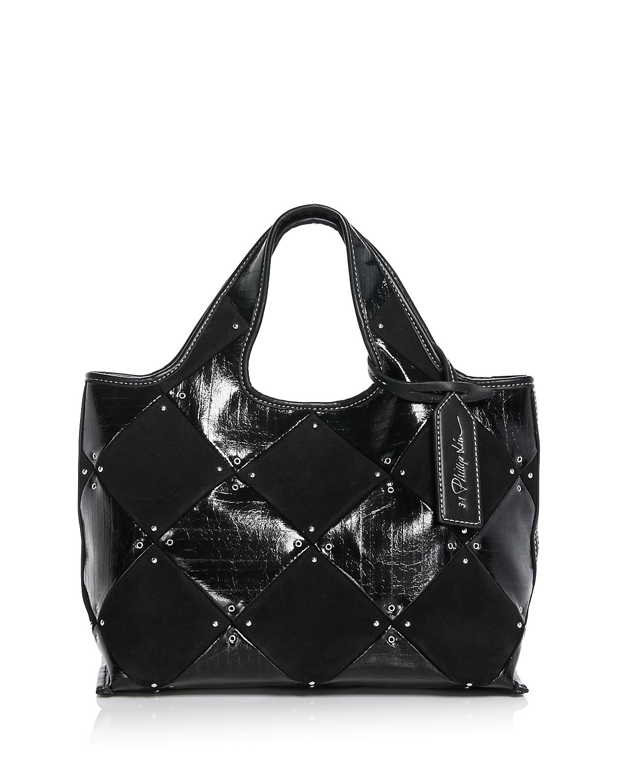 3.1 Phillip Lim Mini Quilted Patchwork Market Tote Bag
