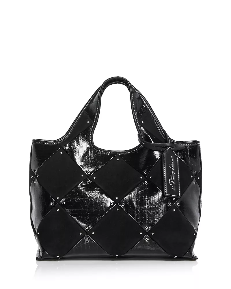 3.1 Phillip Lim Mini Quilted Patchwork Market Tote Bag