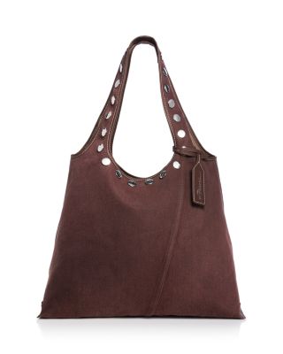 Large Washed Denim Market Tote Bag