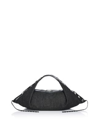 Luna Mini Studded Denim Hobo Bag