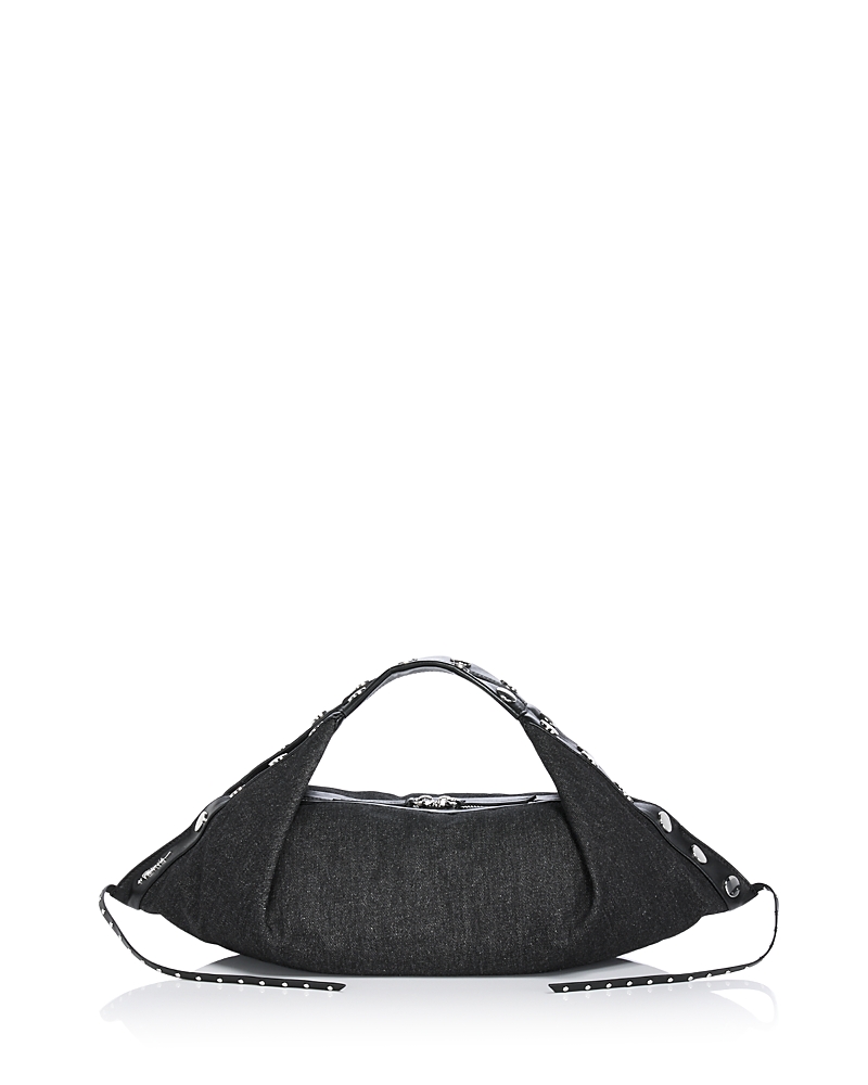 3.1 Phillip Lim Luna Mini Studded Denim Hobo Bag