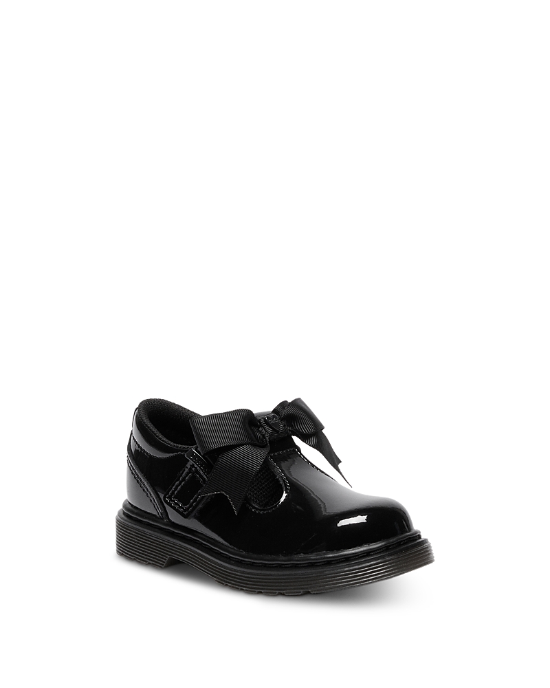 Dr. Martens Kids' Polley Ii Bow T T Bar Shoes - Toddler In Black