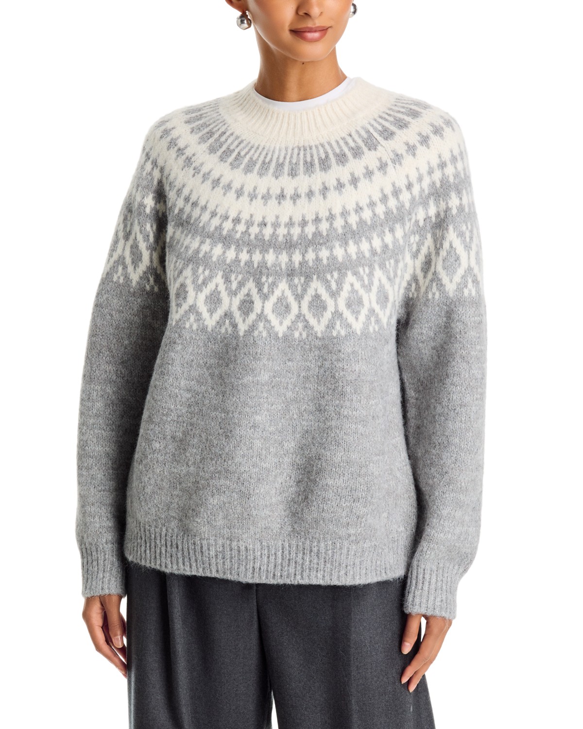 Hasana Fair Isle Crewneck Sweater - Exclusive