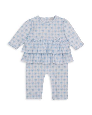 Girls' Ruffled Printed Playsuit Coverall - Baby