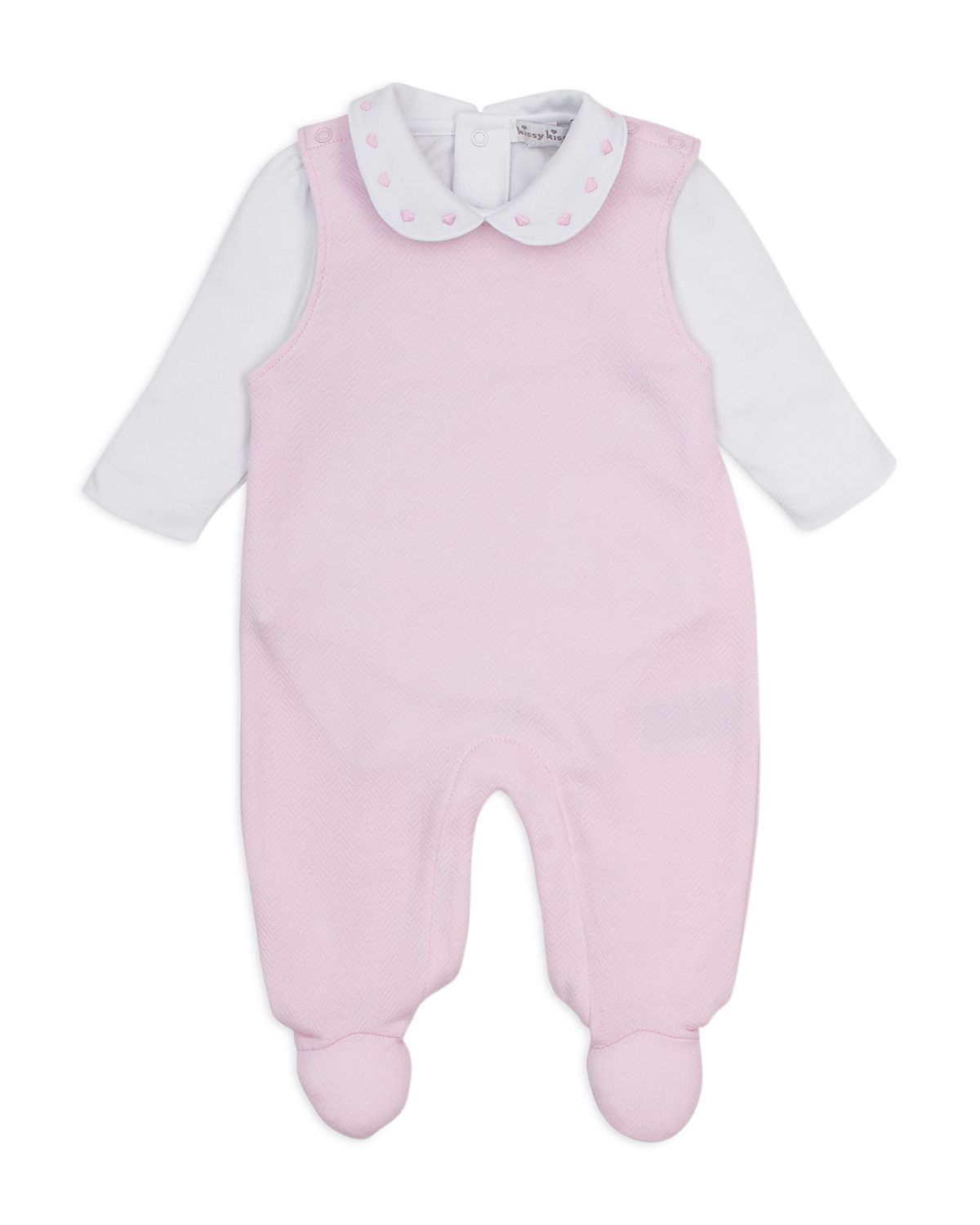 Kissy Kissy Girls' Bodysuit & Quilted Footed Overall Set - Baby