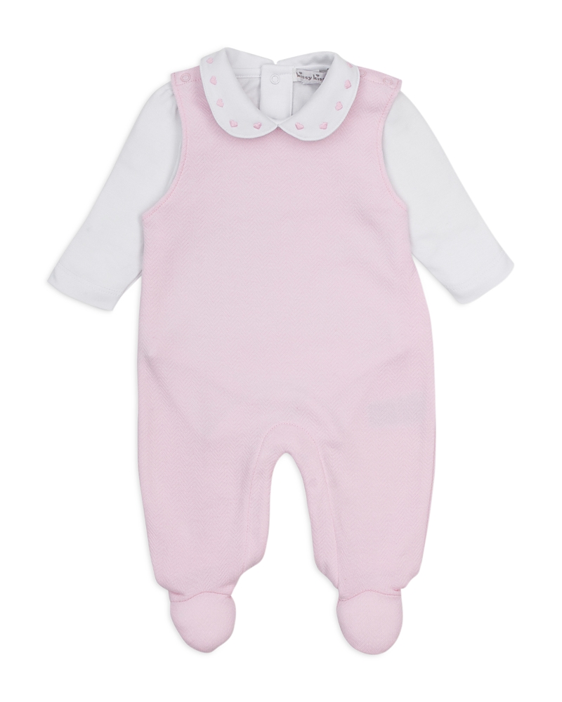 Kissy Kissy Girls' Bodysuit & Quilted Footed Overall Set - Baby