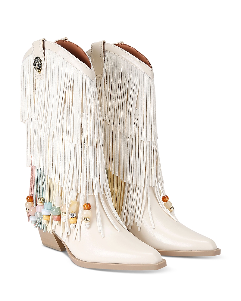 Kurt Geiger London Women's Embellished Fringe Cowboy Boots