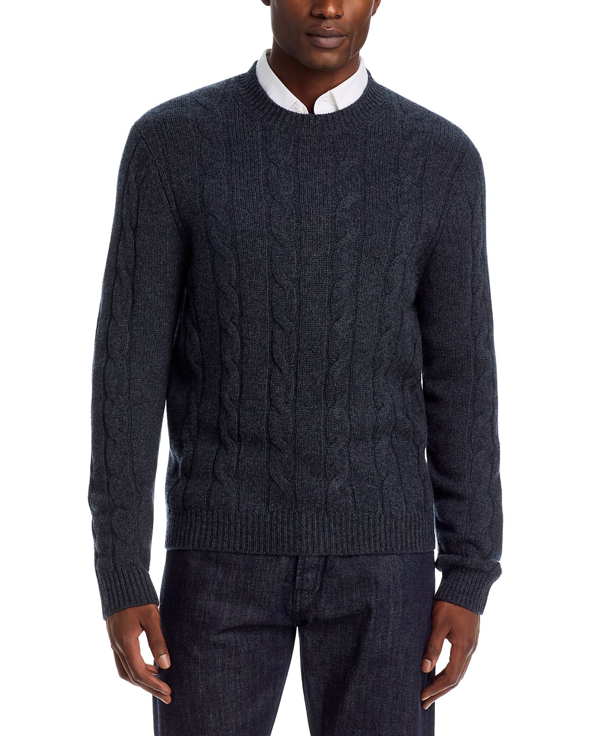 The Men's Store at Bloomingdale's Cable Wool Blend Sweater - Exclusive