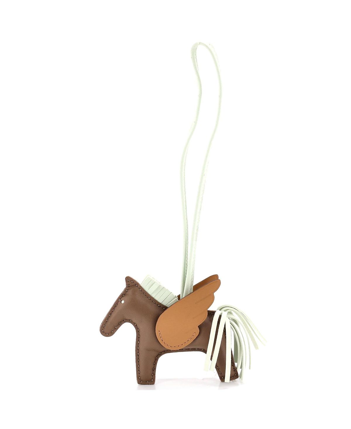 Pre-Owned HERMES Pm Pegase Rodeo Bag Charm Leather