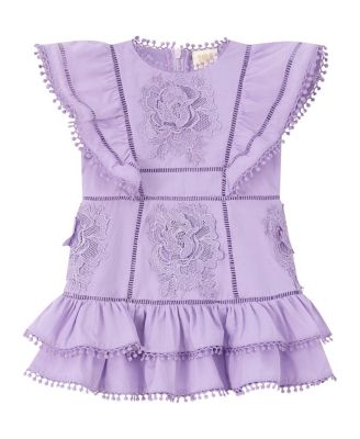  Girls' Carolyn Frill Cotton Mini Dress - Baby