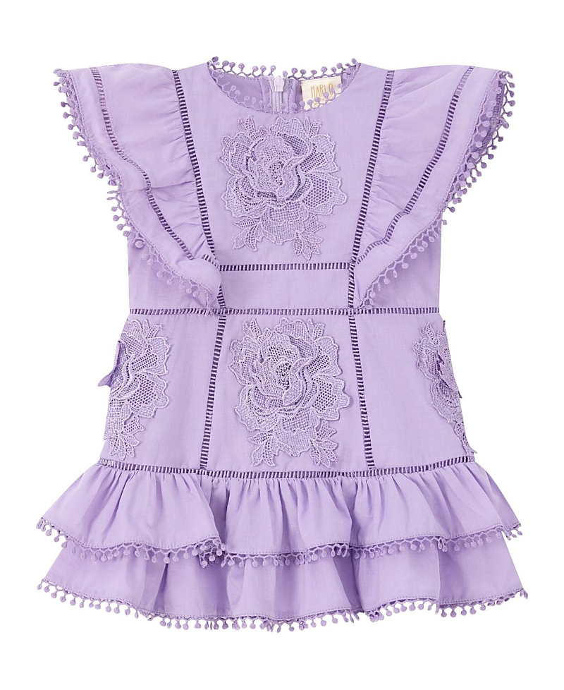 Marlo Kids Girls' Carolyn Frill Cotton Mini Dress - Baby