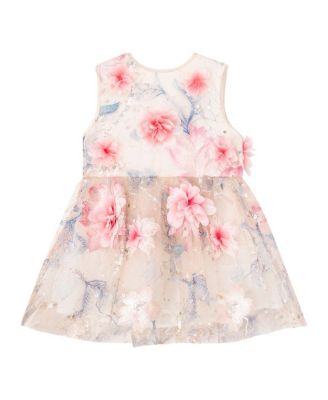  Girls' Rosalia Embroidered Mini Dress - Baby