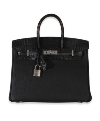 Togo Mississippiensis Matte Alligator Touch Birkin 25 Exotic Handbag