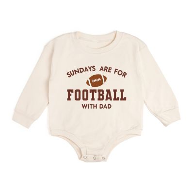 Boys' Sundays Are For Football Long Sleeve Romper - Baby