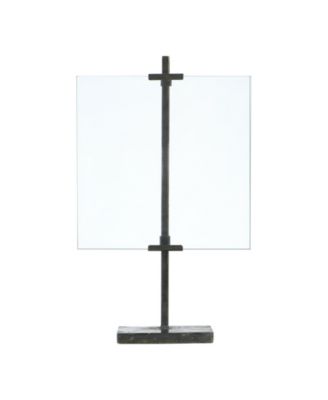 Adjustable Metal Stand and Glass Floating Photo Frame