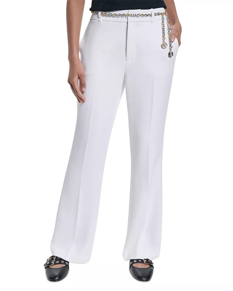 Karl Lagerfeld Paris Chain Belt Trousers