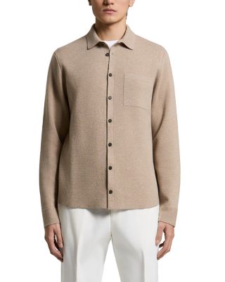 Knit Extra Fine Wool & Cashmere Button Sweater