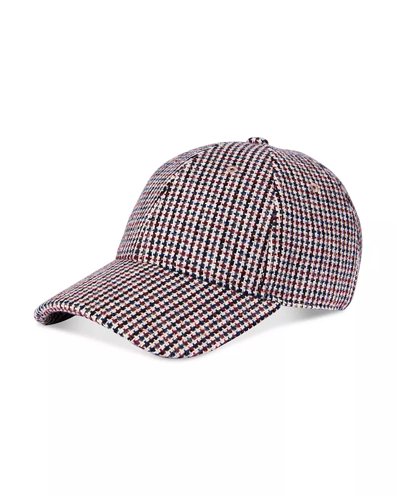 rag & bone Harlow Houndstooth Baseball Cap