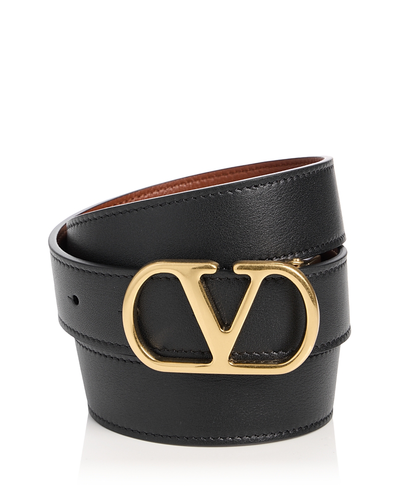 Valentino Garavani Men's VLogo Reversible Leather Belt