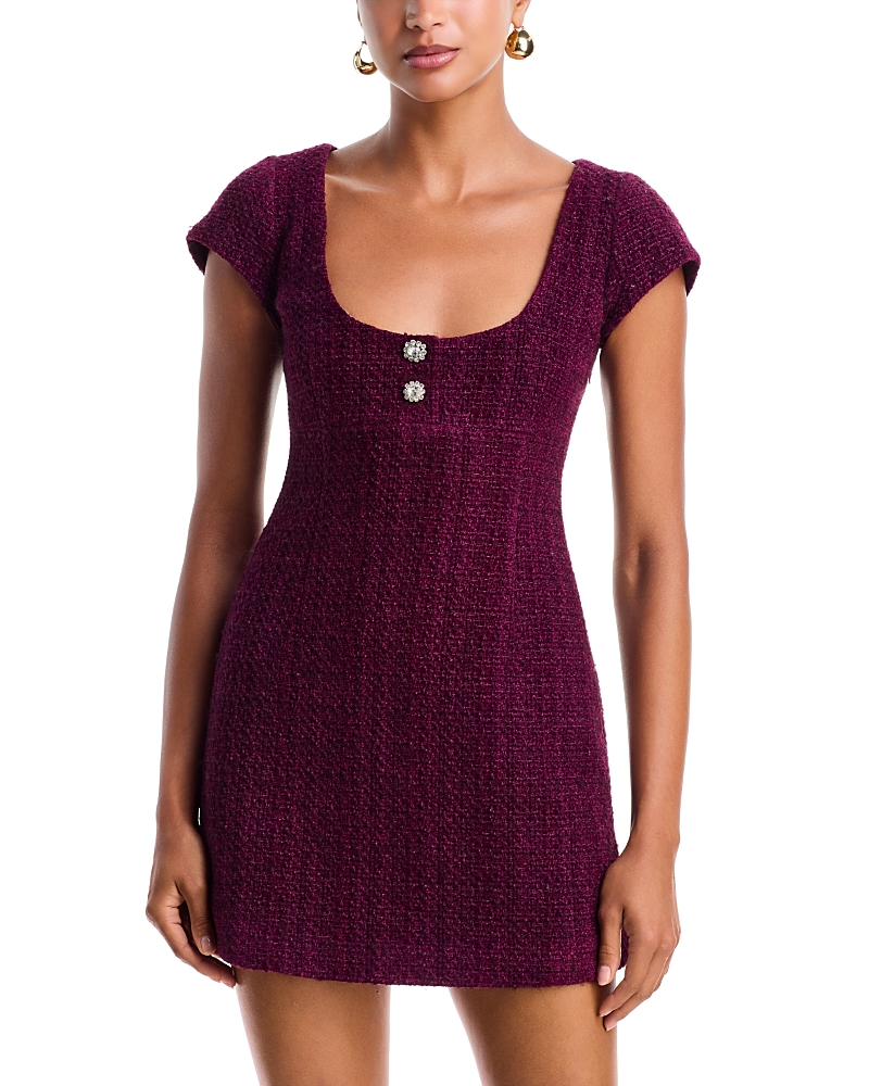 LoveShackFancy Tila Tweed Mini Dress
