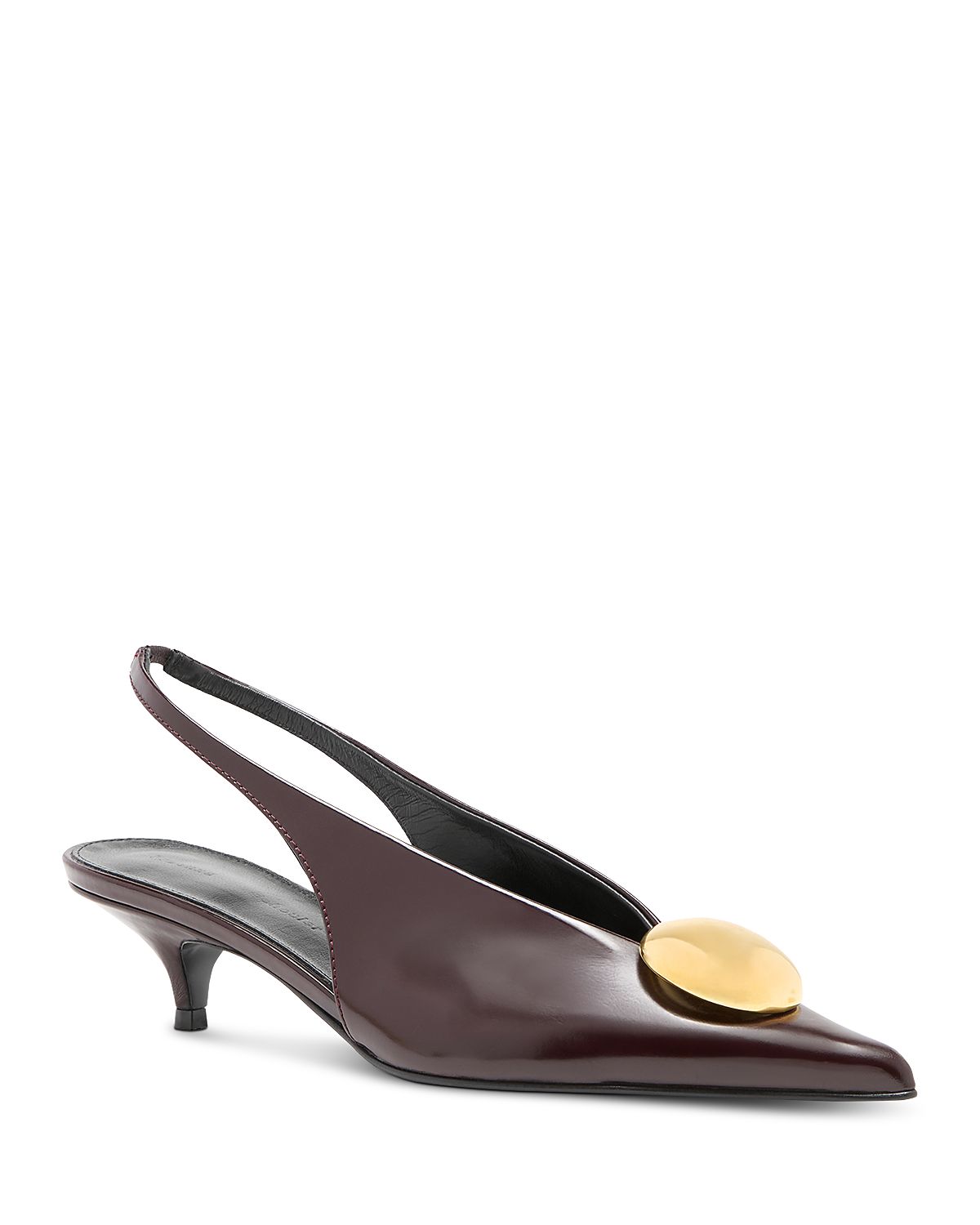Proenza Schouler Women's Dome Slash Slingback Leather Pumps