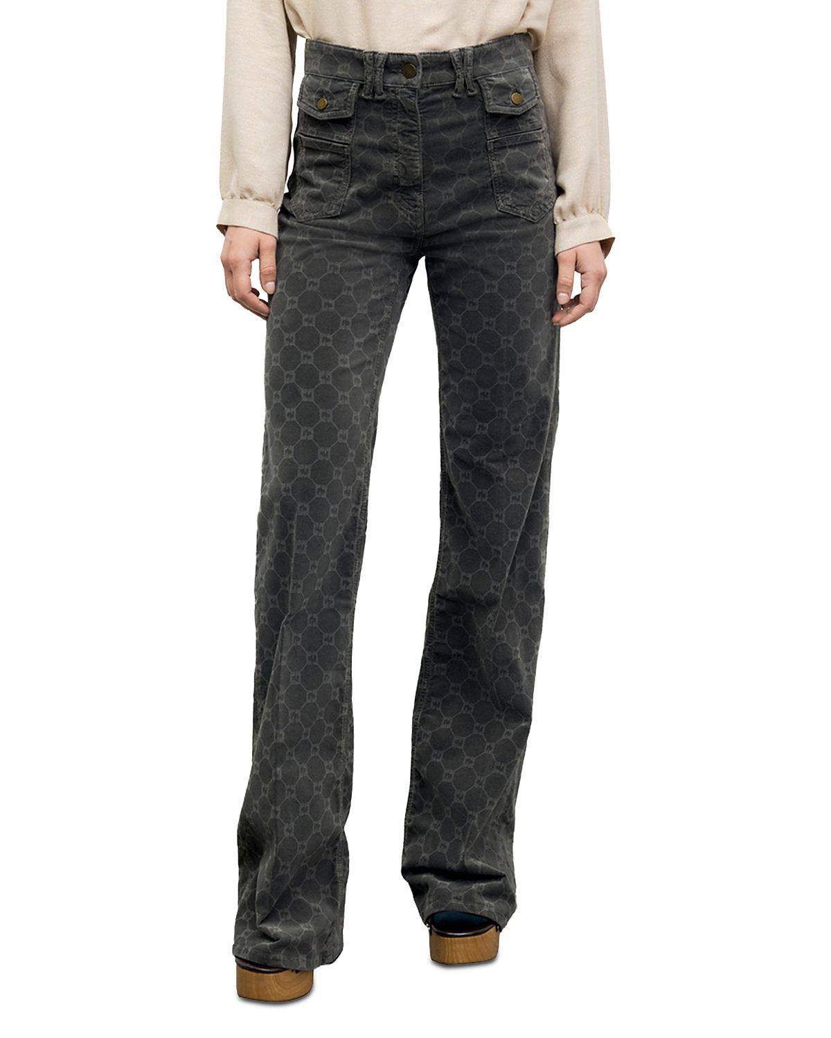 Gerard Darel Anna High Rise Flare Jeans