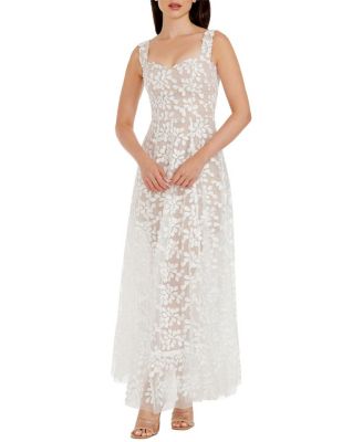 Dress the Population Anabel Floral Lace Applique Gown