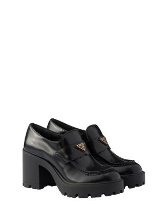  Women's Brushed Leather Loafers