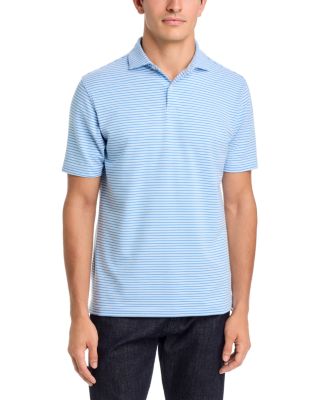 Albatross Stripe Cotton Blend Polo Shirt