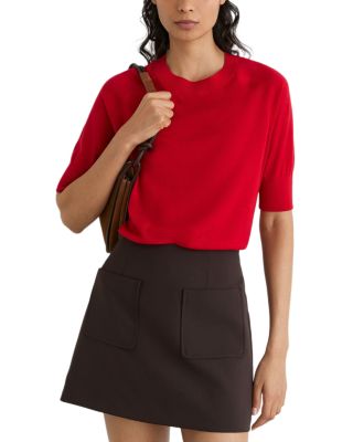 Suzzie Wool Mock Neck Tee