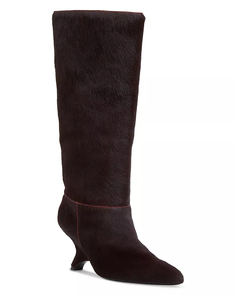 Simkhai Women's Mel Knee High Calf Hair Boots