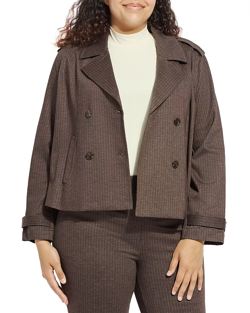 Lysse Plus Thora Ponte Double Breasted Coat