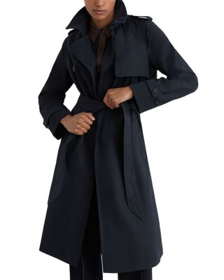 Azura Hooded Double Breasted Trench Coat