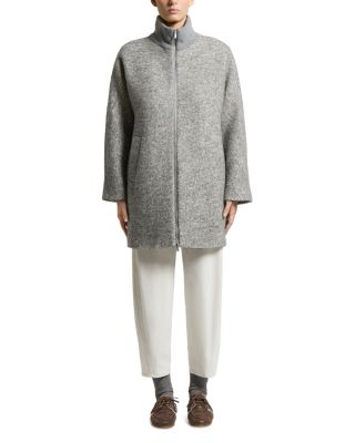 Wool & Alpaca Blend Boucl&eacute; Micro Sequin Jacket