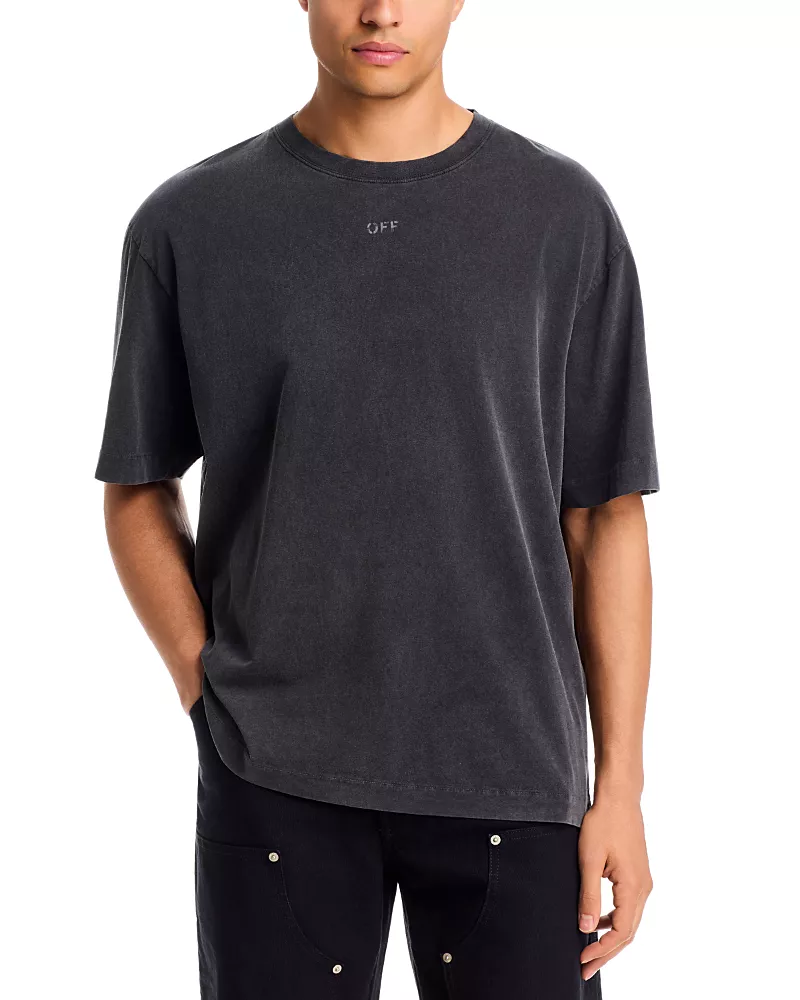 Off-White Swimming Face Skate Graphic Tee